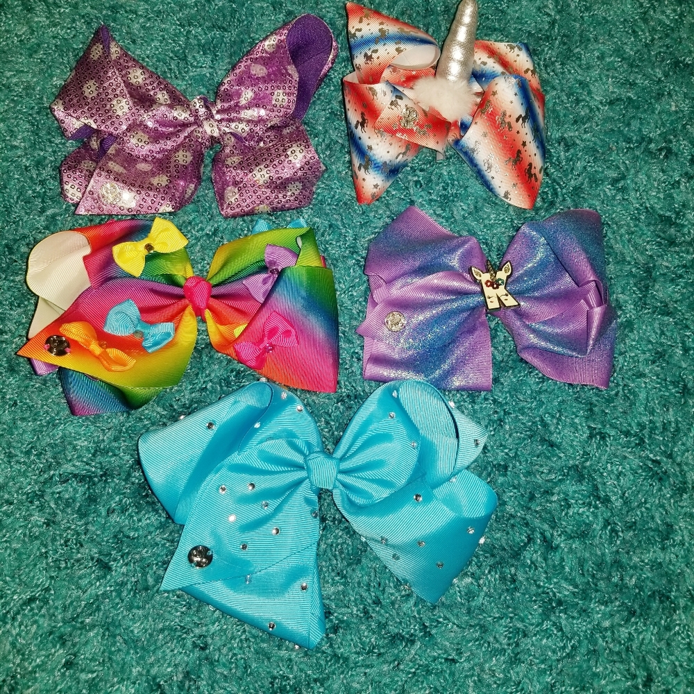 Jojo Siwa Bows Lot of 5